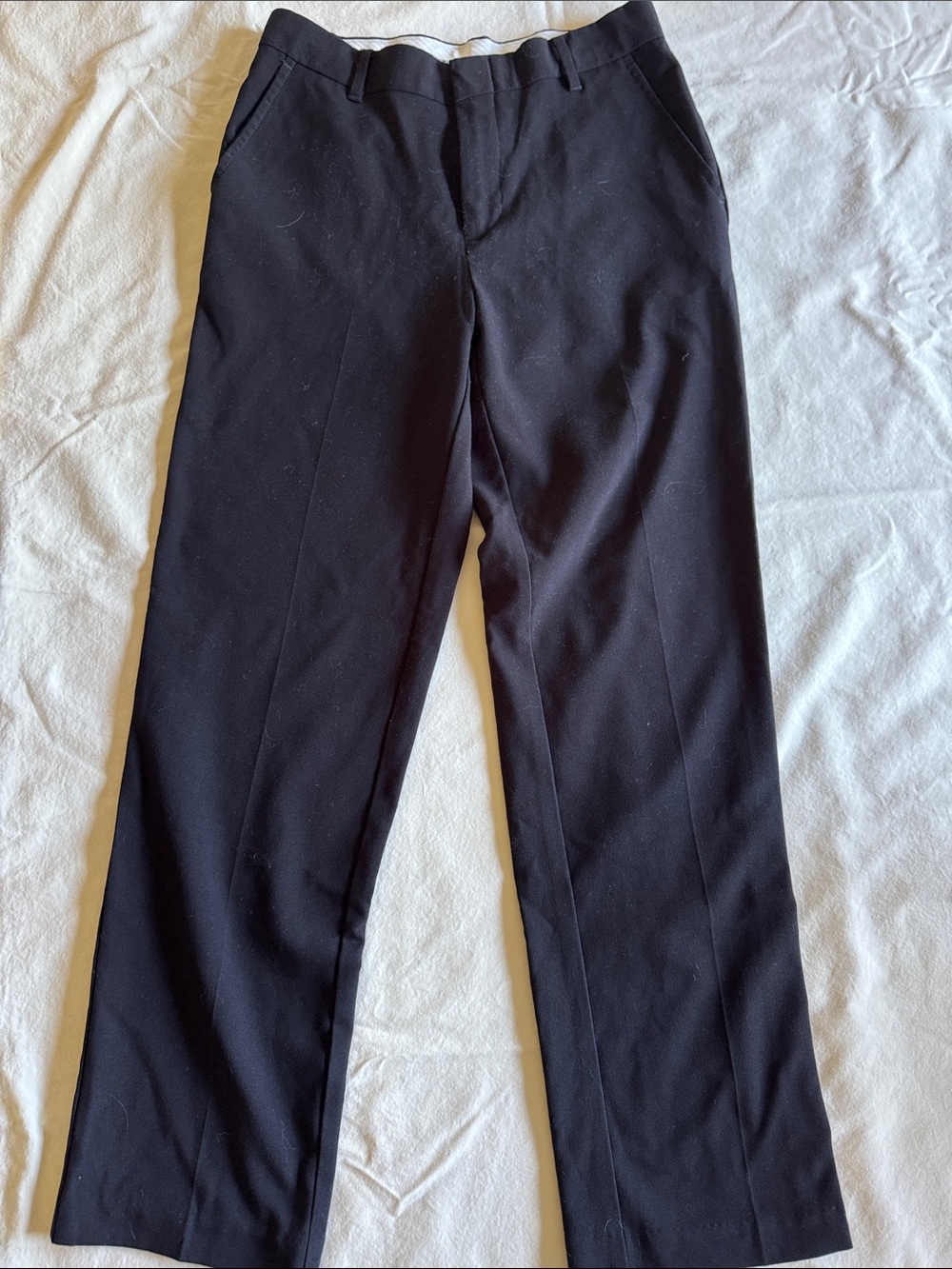 Chaps Black Boys Dress Pants - Straight Leg